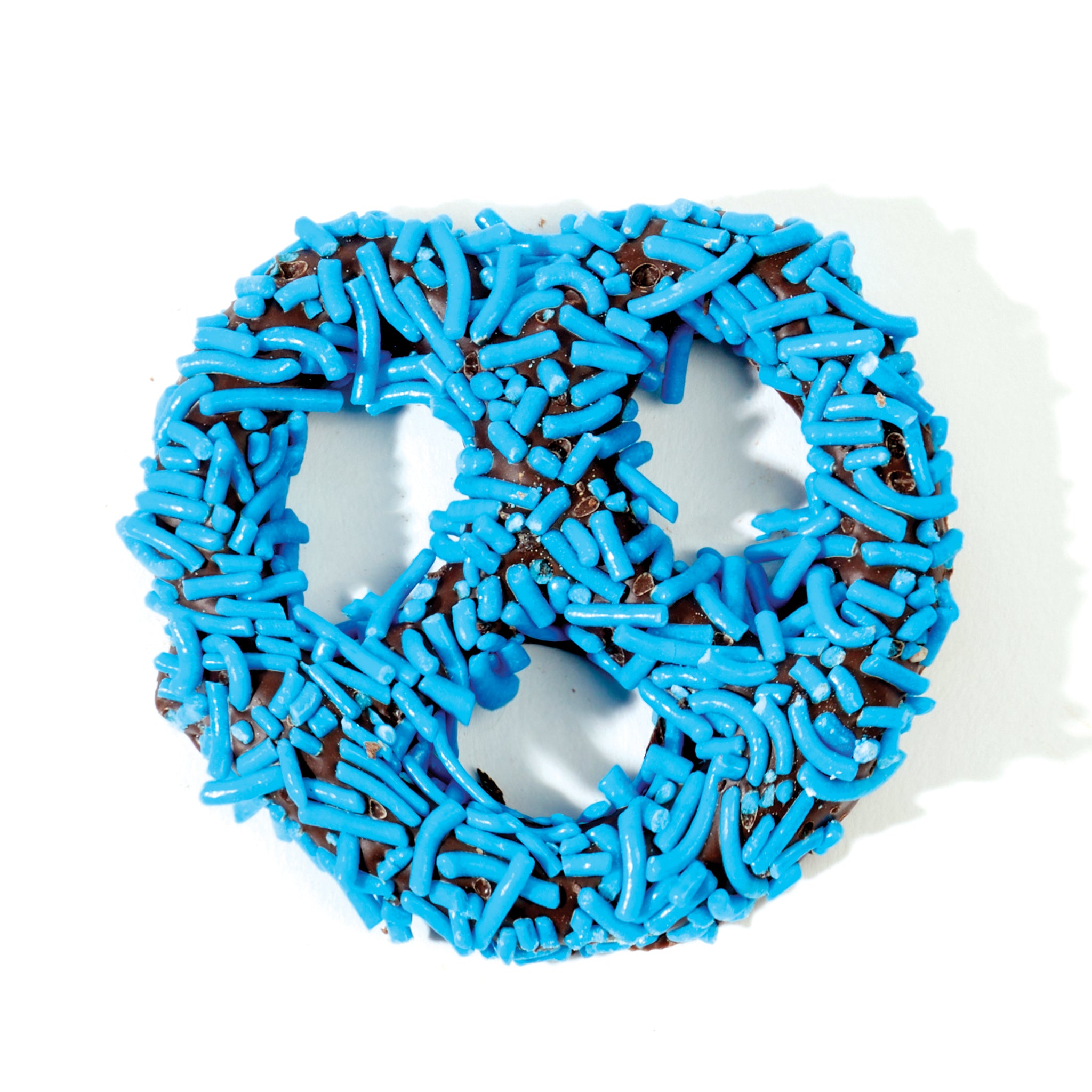 Chocolate Pretzel - Blue Sprinkles