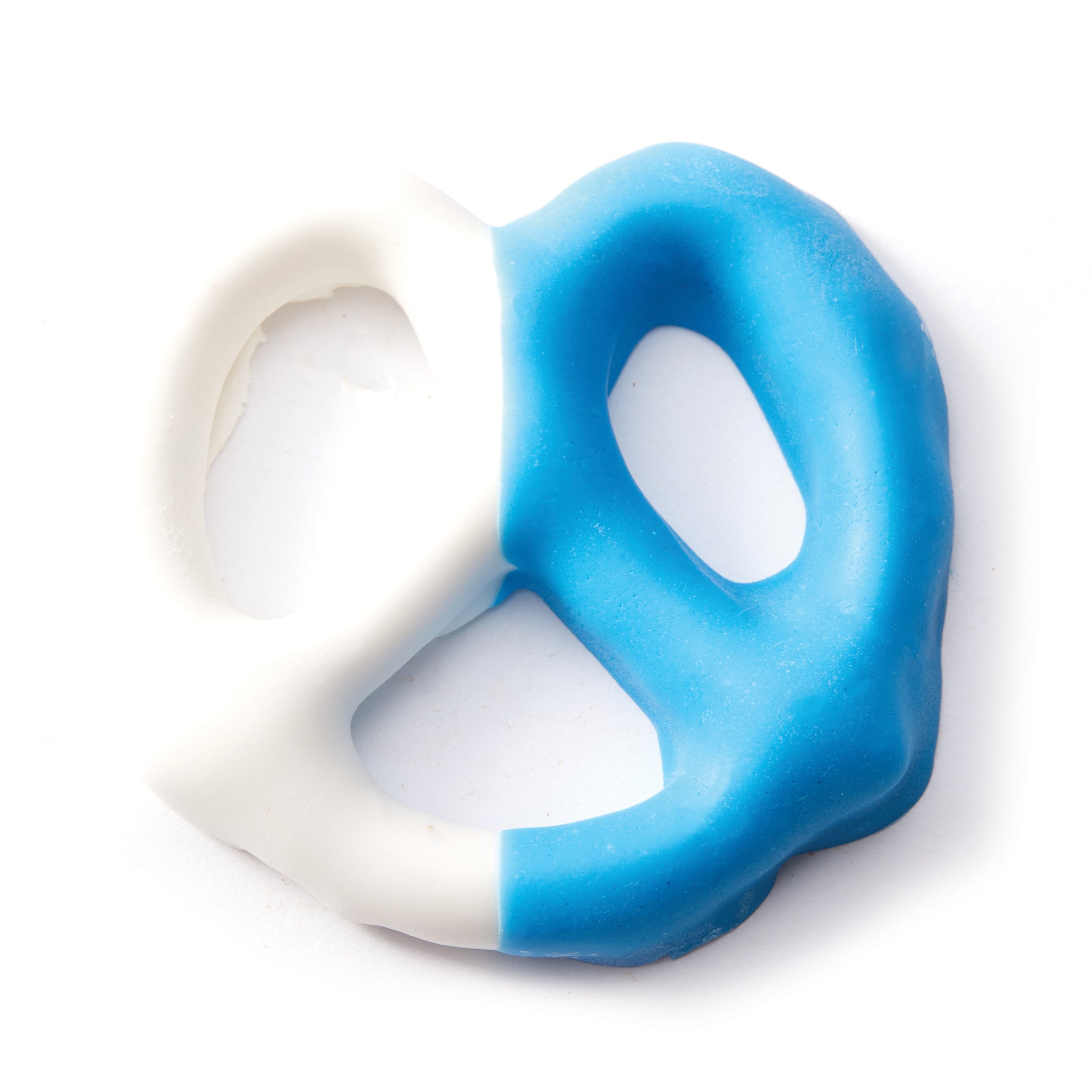 Chocolate Pretzel – Blue & White