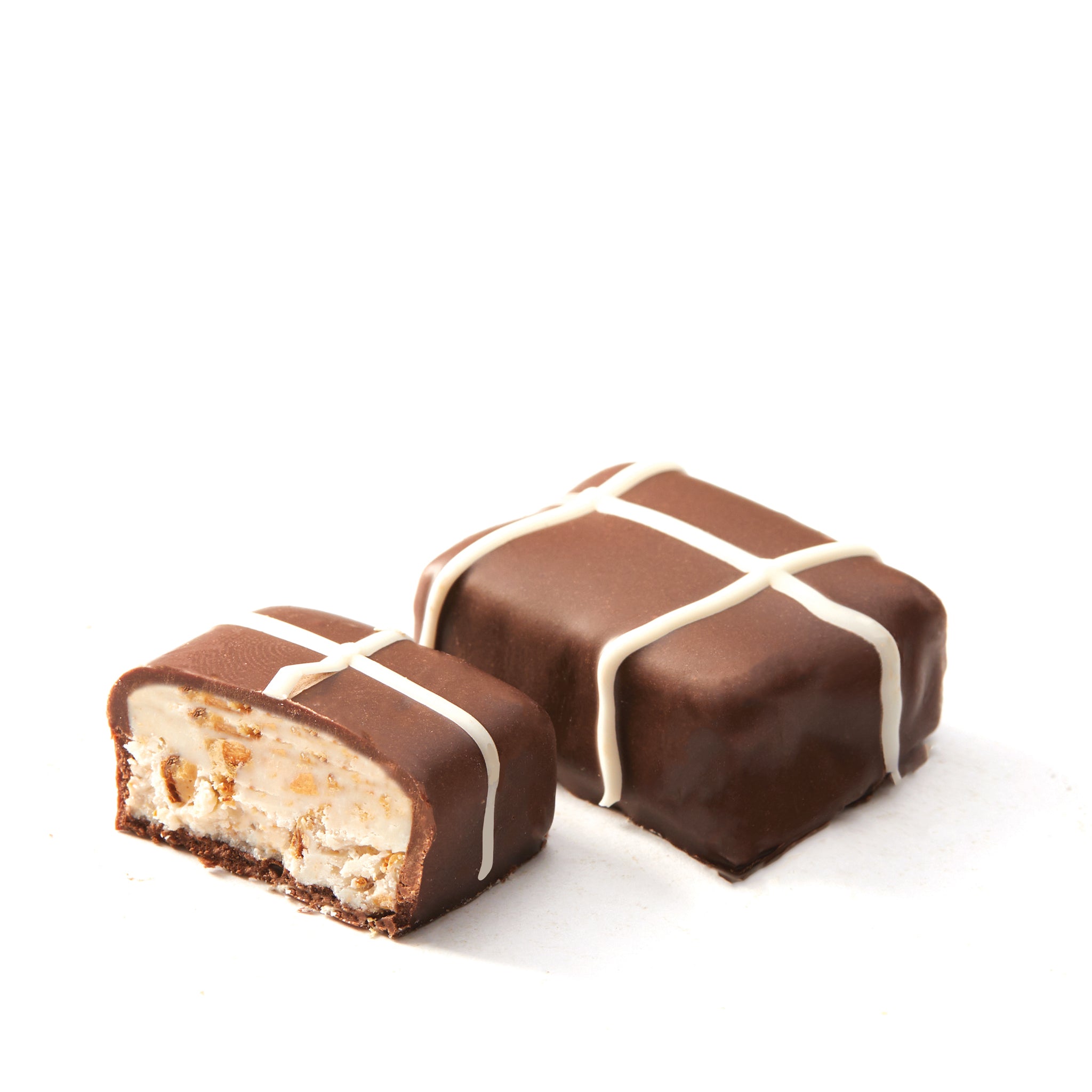 Dark Crispy Bar with White Drizzle