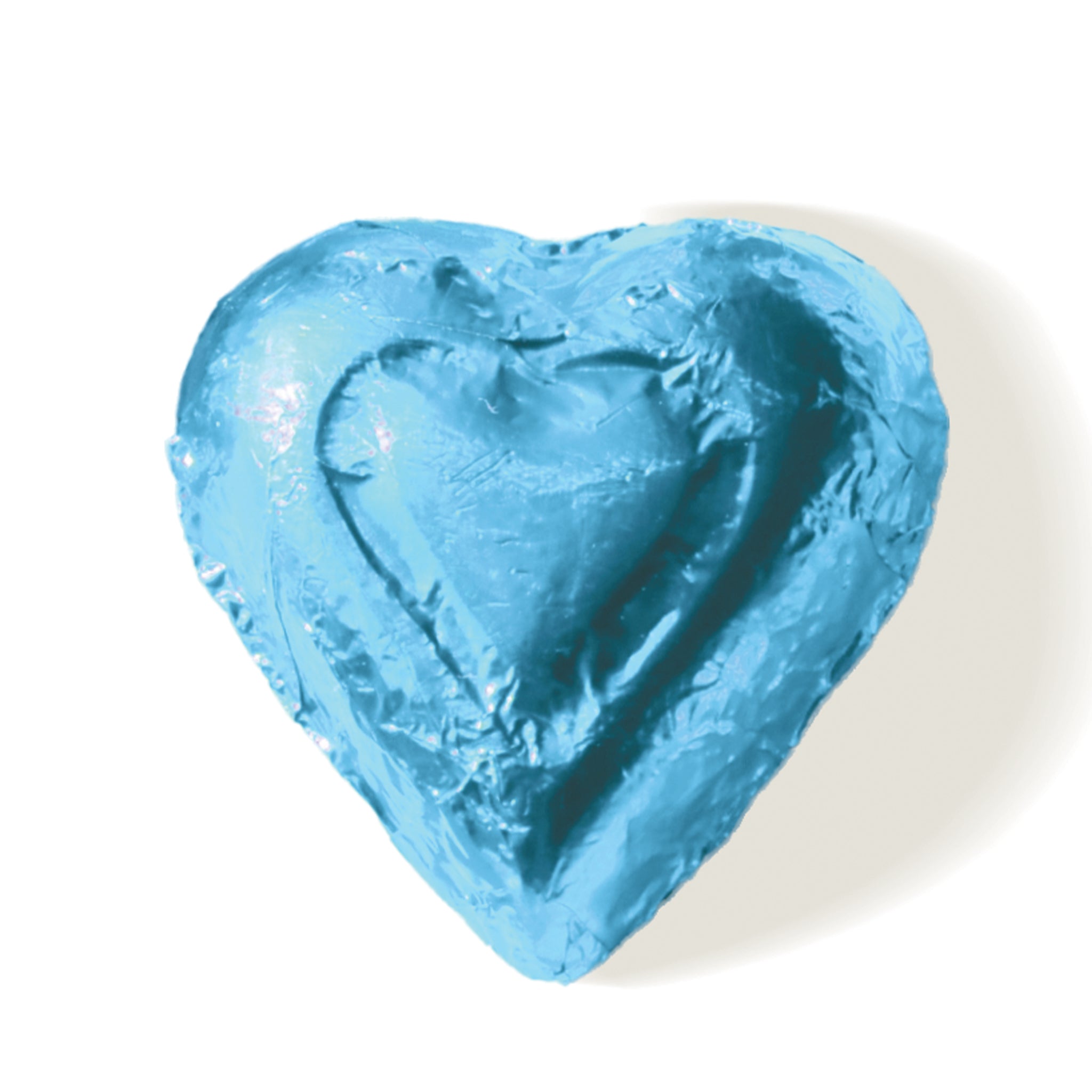 Foiled Chocolate Hearts - Blue