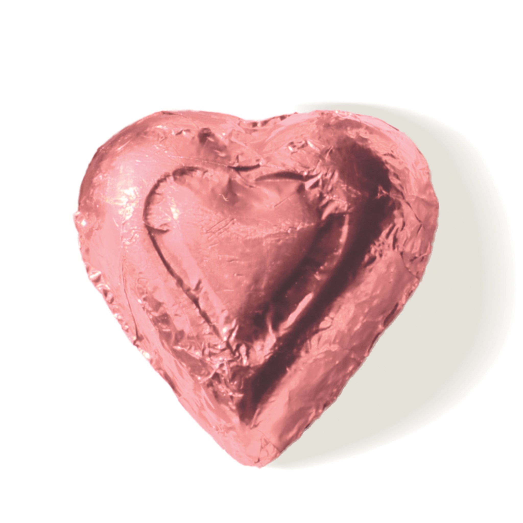 Foiled Chocolate Hearts - Pink