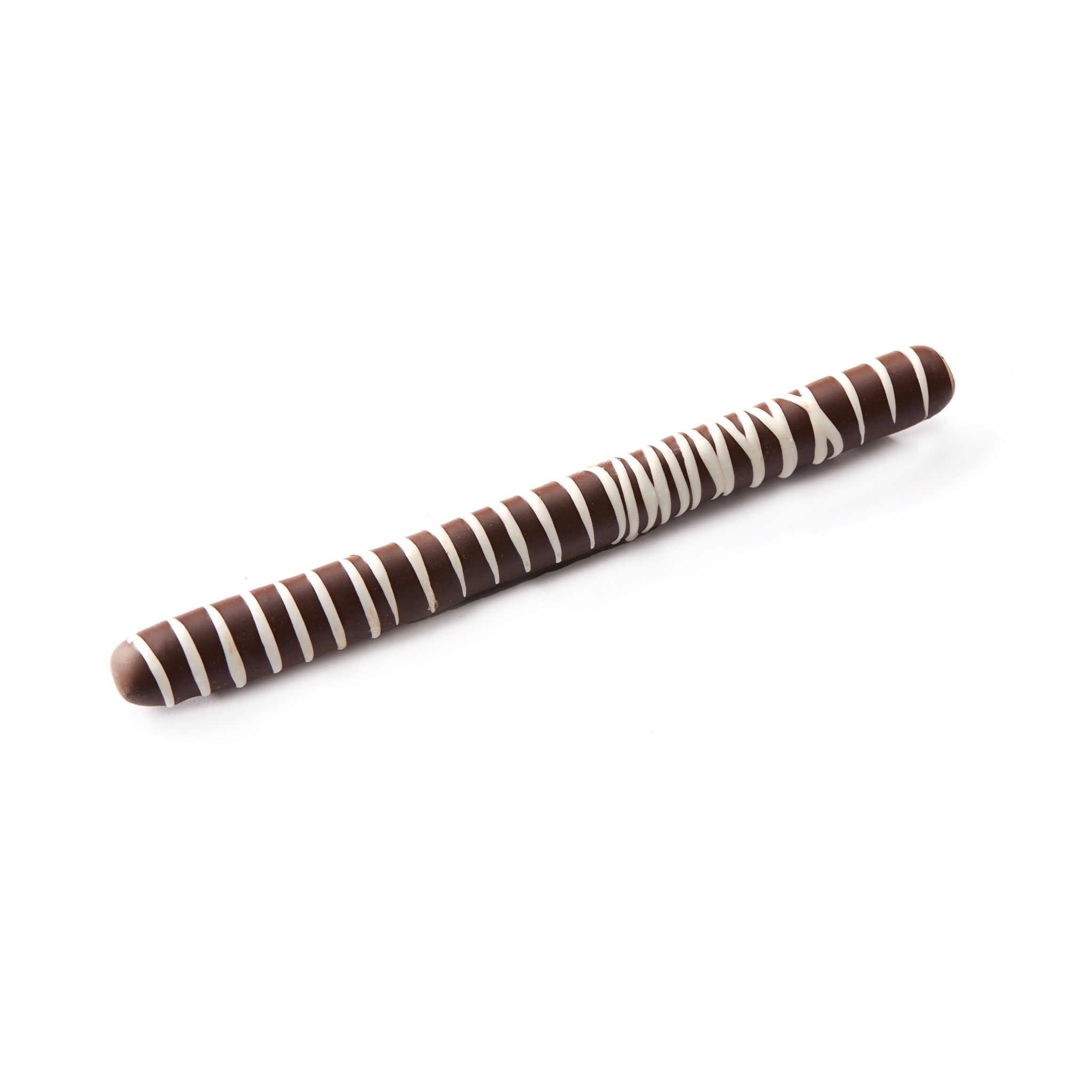 Chocolate Covered Pretzel Rods with Stringed Topping