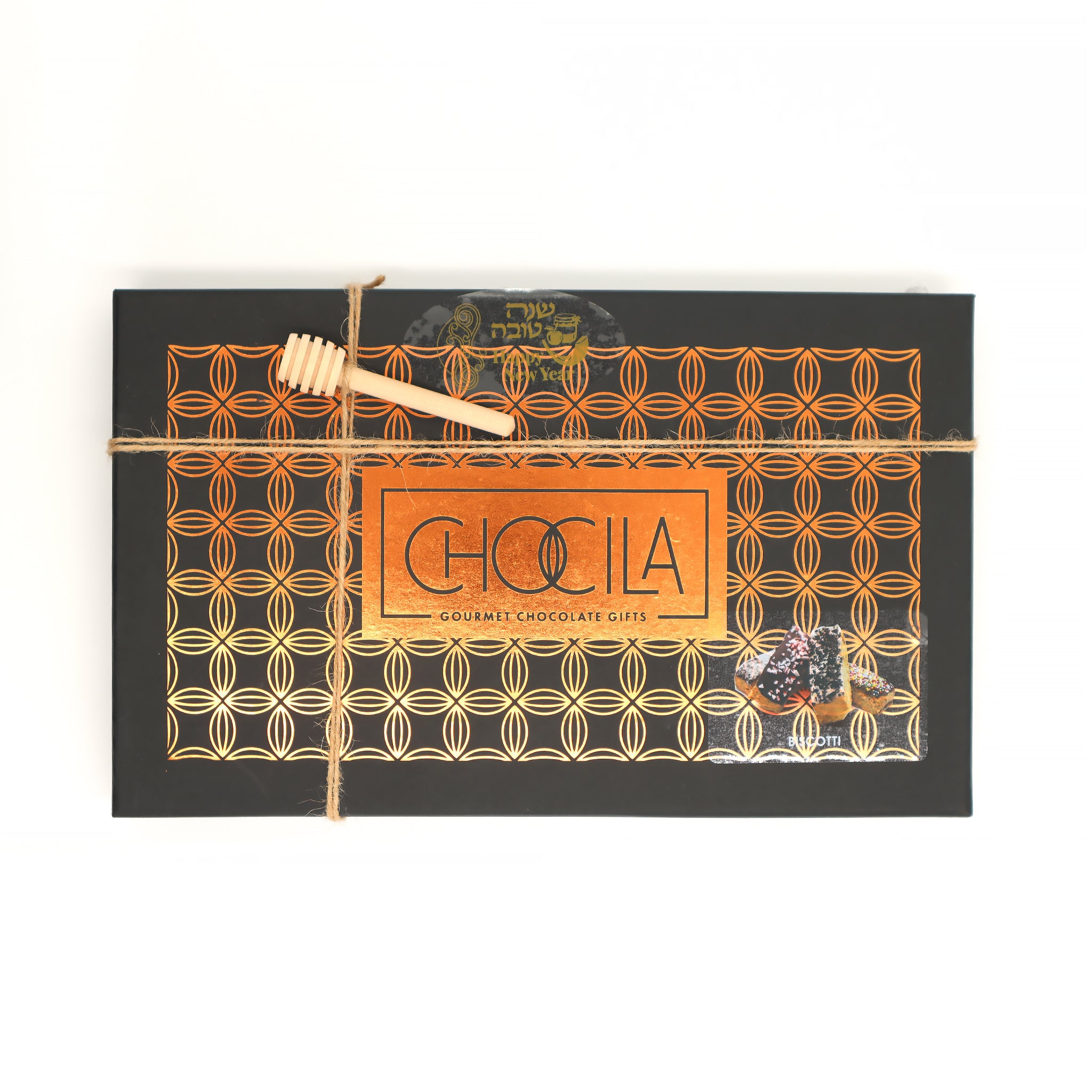 Rosh Hashana Chocolate Biscotti Gift Box