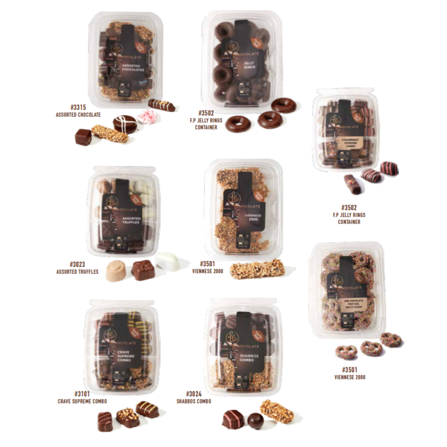 Value Pack Chocolate Containers - Ready for Resale