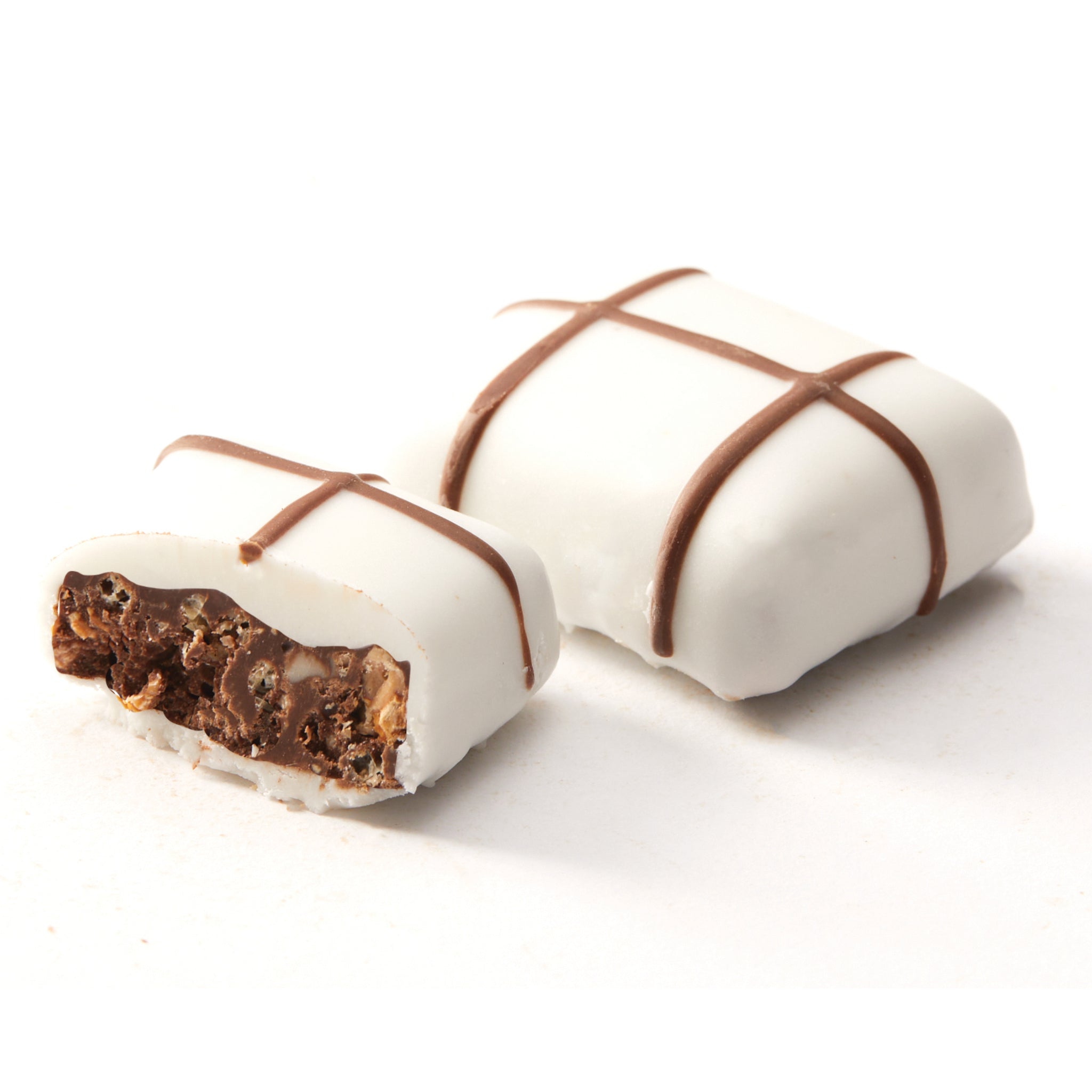 White Crispy Bar with Dark Drizzle