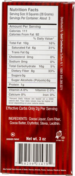 Sugar Free High Fiber Bar